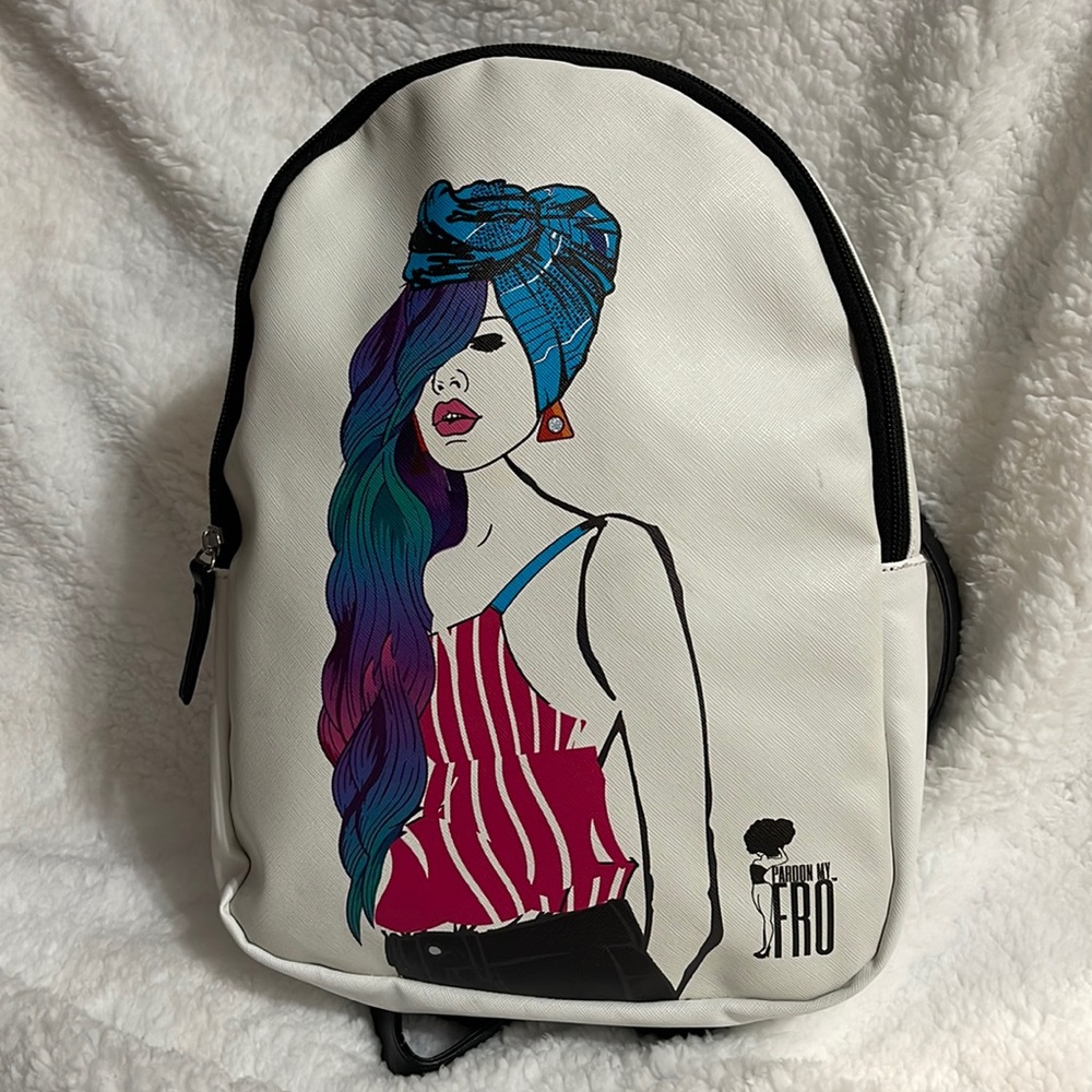 Pardon my fro collectible back pack